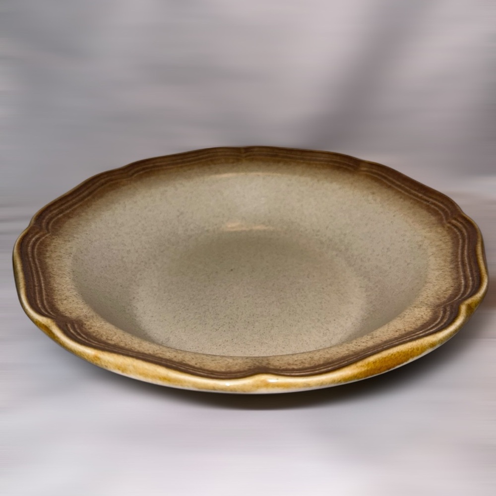 10” Serving Bowl MIKASA Whole Wheat Granola – Retro Stoneware 70’s Vintage